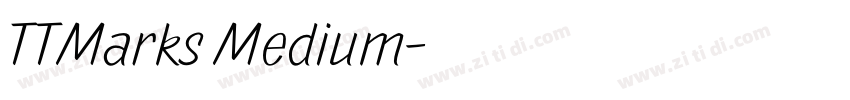 TTMarks Medium字体转换